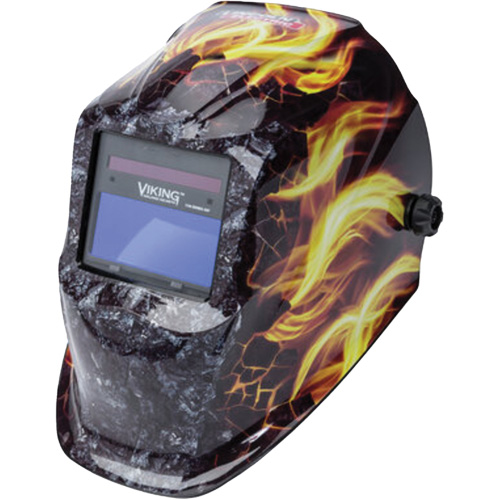 VIKING 1740 Ignition Auto-Darkening Welding Helmet, 3.78" L x 1.67" W View Area, 9 - 13 Shade Range Ottawa Fastener Supply