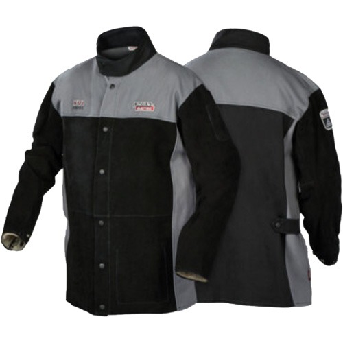 XVI Series Heavy-Duty FR Welding Jacket, Leather, Medium, Black Ottawa Fastener Supply