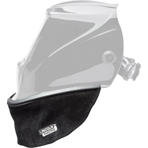 Split Leather Helmet Bib with Press Fit Seal, Black Ottawa Fastener Supply