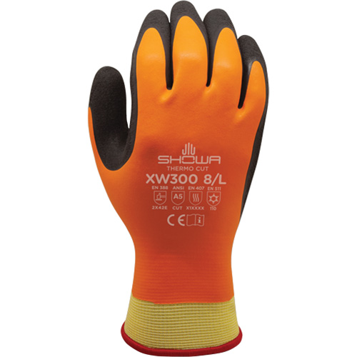 Gants r&eacute;sistants &agrave; la coupe et au froid XW300 , 7/Moyen, R&ecirc;vetement Latex de caoutchouc, Enveloppe en Kevlar Ottawa Fastener Supply