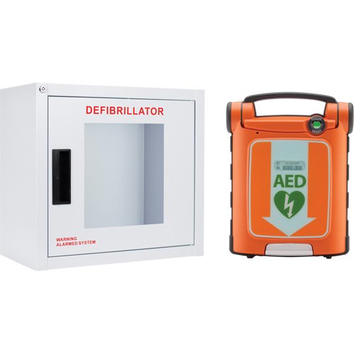 Powerheart&reg; G5 AED & Cabinet Kit, Automatic, Bilingual, Class 3 Ottawa Fastener Supply