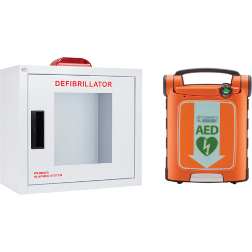 Powerheart&reg; G5 AED & Cabinet Kit, Semi-Automatic, Bilingual, Class 3 Ottawa Fastener Supply