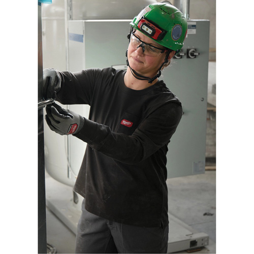 T-shirt &agrave; manches longues avec poches GRIDIRON, Femmes, T-petit, Noir Ottawa Fastener Supply