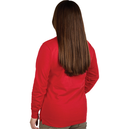 GRIDIRON Long Sleeve Logo T-Shirt, Women's, X-Small, Red Ottawa Fastener Supply