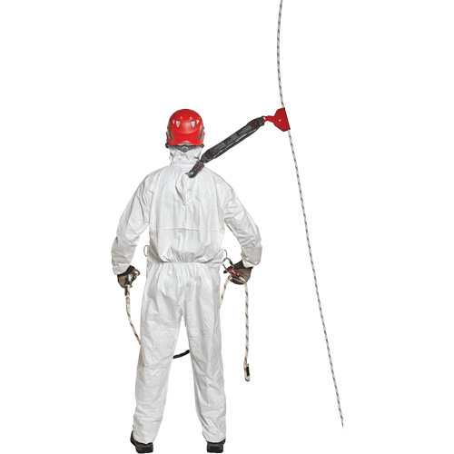Harness-Compatible Disposable Coverall, Large, White, Tyvek&reg; 500 Ottawa Fastener Supply