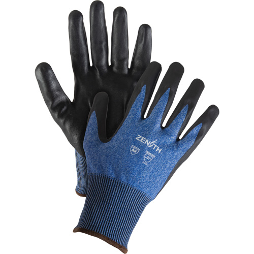 Lightweight High-Dexterity Cut-Resistant Gloves, Size 10, 18 Gauge, Foam Nitrile Coated, Stainless Steel/HPPE/Tungsten Shell, ASTM ANSI Level A9 Ottawa Fastener Supply