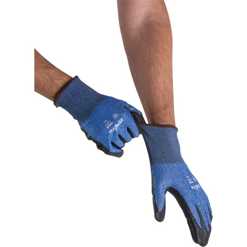 Lightweight High-Dexterity Cut-Resistant Gloves, Size 10, 18 Gauge, Foam Nitrile Coated, Stainless Steel/HPPE/Tungsten Shell, ASTM ANSI Level A9 Ottawa Fastener Supply