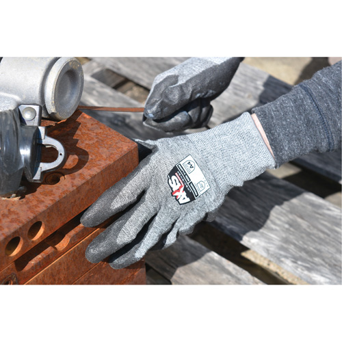 RWG566 AXIS Cut Protection Touchscreen Work Glove, Size Small, 18 Gauge, Polyurethane Coated, Stainless Steel/HPPE Shell, ASTM ANSI Level A5/EN 388 Level E Ottawa Fastener Supply