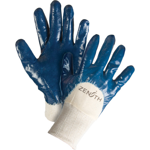Medium-Weight Interlock Lined Gloves, 9/Large, Nitrile Coating, Cotton Shell Ottawa Fastener Supply