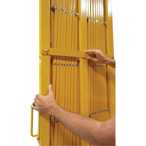 Expandable Barrier, 84" H x 20' L, Yellow Ottawa Fastener Supply