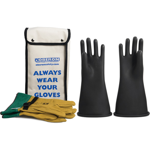 Ensemble de gants en caoutchouc pour l'&eacute;lectricit&eacute; de classe 2, 9, 14" lo, 37 cal/cm², NFPA 70E Ottawa Fastener Supply