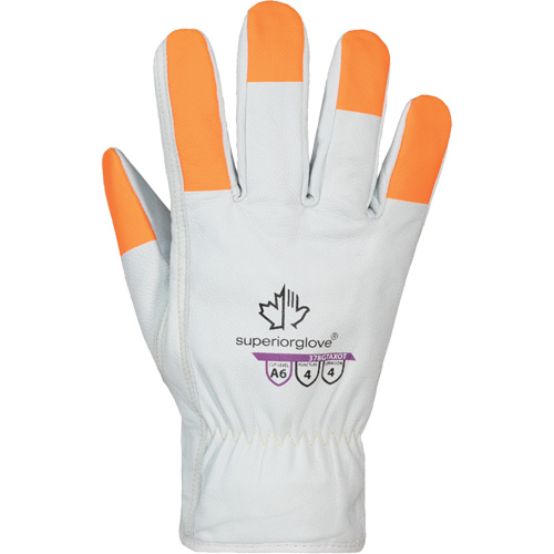 Endura Pro High-Visibility Cut-Resistant Gloves, Size Small, Cowhide Shell, ASTM ANSI Level A6 Ottawa Fastener Supply