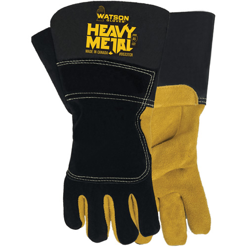 Black Velvet Winter Heavy Metal Welding Gloves, Size Small, Split Elkhide Shell, ASTM ANSI Level A5 Ottawa Fastener Supply