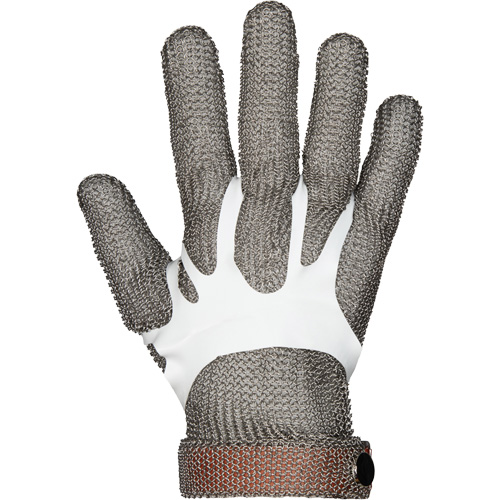MMG Food Safe Metal Chainmail Gloves, Size 2X-Small, Stainless Steel Shell, ASTM ANSI Level A9 Ottawa Fastener Supply