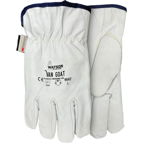9547 Van Goat Cut Protection Gloves, X-Small, Grain Goatskin Palm, Thinsulate/Steel/Polyester/Para-Aramid Inner Lining Ottawa Fastener Supply