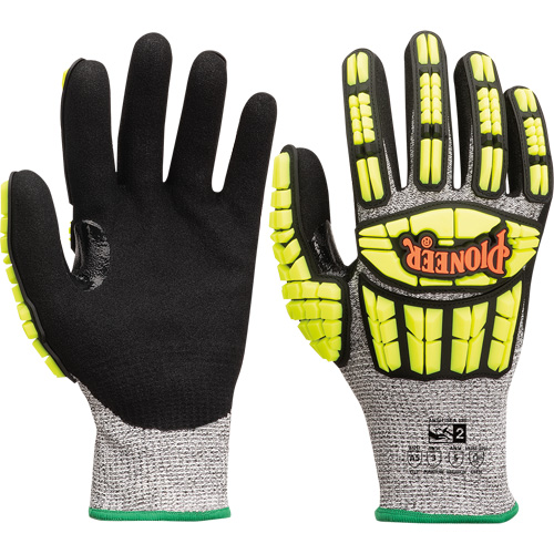 Cut and Impact-Resistant Gloves, Small, Synthetic Palm, Knit Wrist Cuff Ottawa Fastener Supply