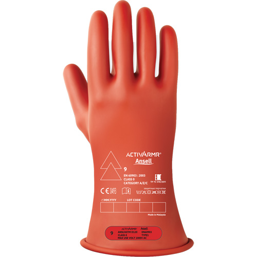 ActivArmr&reg; RIG R011RUL Ultra-Lightweight Electrical Insulated Gloves, ASTM Class 0, Size 7, 11" L Ottawa Fastener Supply