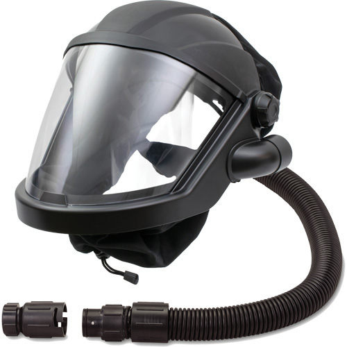 MAXSHIELD&reg; Supplied Air Respirator Shield with No Valve, Standard, Facepiece Ottawa Fastener Supply