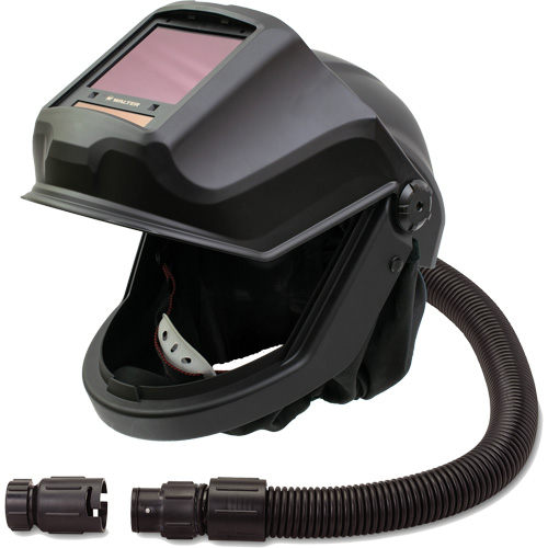 DEFENDER Supplied Air Respirator Shield & Flip-Front Welding Helmet with ADF & Flow Adapter, Universal, Facepiece Ottawa Fastener Supply