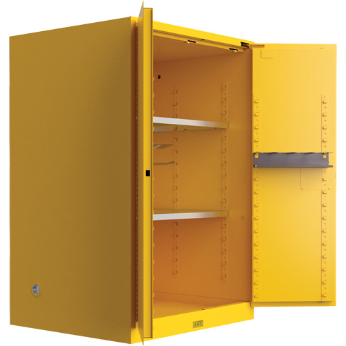 Utili-Guard+ Flammable Safety Cabinet, 45 gal., 2 Door, 43" W x 65" H x 22" D Ottawa Fastener Supply