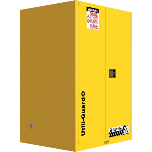 Utili-Guard+ Flammable Safety Cabinet, 45 gal., 2 Door, 43" W x 65" H x 22" D Ottawa Fastener Supply