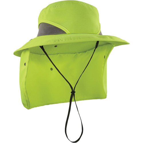 Chapeau de garde forestier 8934 Chill-Its avec prot&egrave;ge-nuque, petit/moyen, Lime haute visibilit&eacute; Ottawa Fastener Supply