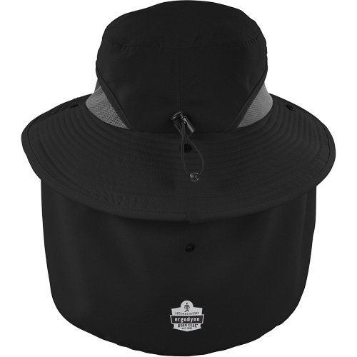 Chapeau de garde forestier 8934 Chill-Its avec prot&egrave;ge-nuque, petit/moyen, Noir Ottawa Fastener Supply