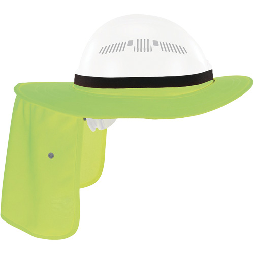 Chill-Its 6661 Universal Hard Hat Brim with Neck Shade, Hi-Vis Lime Ottawa Fastener Supply