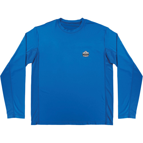 Chill-Its 6689 Cooling Long Sleeve Sun Shirt with UV Protection, Blue, Small Ottawa Fastener Supply