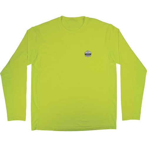 Chill-Its 6689 Cooling Long Sleeve Sun Shirt with UV Protection, High-Visibility Lime-Yellow, Small Ottawa Fastener Supply