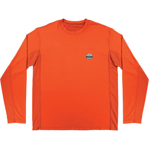 Chill-Its 6689 Cooling Long Sleeve Sun Shirt with UV Protection, Orange, Small Ottawa Fastener Supply