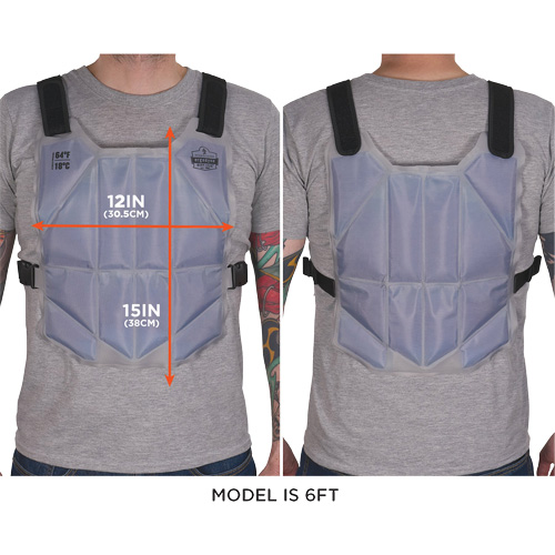 Chill-Its 6210 Phase Change Cooling Vest, One Size, Blue Ottawa Fastener Supply