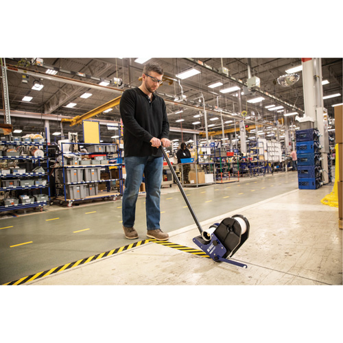 ToughStripe&reg; Max Floor Marking Tape, 2" x 100', Polyester, Black and Yellow Ottawa Fastener Supply