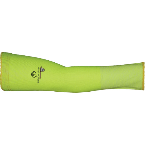 Max Cut Resistant Sleeves - Large, TenActiv, 12", ASTM ANSI Level A9, High Visibility Lime Ottawa Fastener Supply