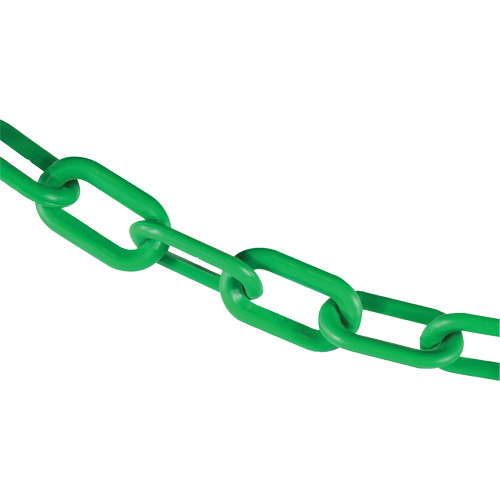 Plastic Barrier Chain, Green Ottawa Fastener Supply