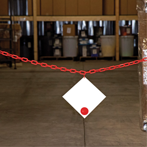 Plastic Barrier Chain, Green Ottawa Fastener Supply