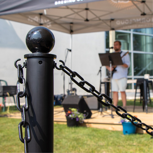 Plastic Barrier Chain, Green Ottawa Fastener Supply