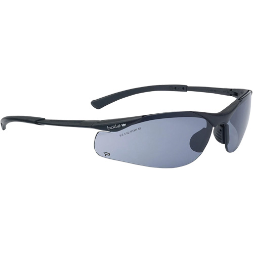 Contour BSSI Safety Glasses, Brown/Smoke Lens, Anti-Fog/Anti-Scratch, ANSI Z87+ Ottawa Fastener Supply