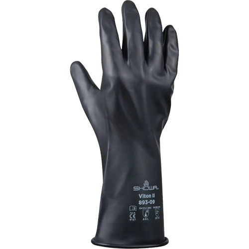 Gants r&eacute;sistant &agrave; l'acide & aux produits chimiques, Taille Moyen/8, 12" lo, Caoutchouc butyle/Viton, 12 mils Ottawa Fastener Supply
