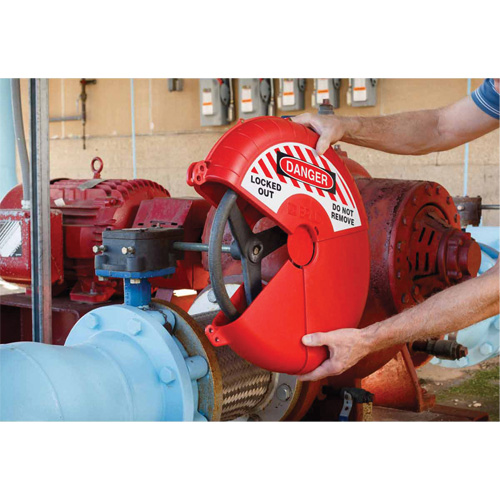 Collapsible Gate Valve Lockout Device, Wheel Type Ottawa Fastener Supply