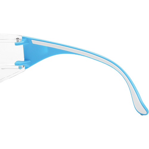 Lunettes de s&eacute;curit&eacute; bleu/blanc Adapt Lite, Lentille Transparent, Antibu&eacute;e/Anti-&eacute;gratignures, ANSI Z87+/R&eacute;pond ou surpasse la norme CSA Z94.3 Ottawa Fastener Supply