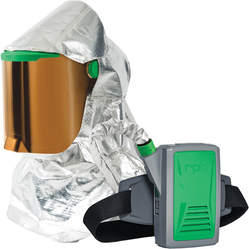 Z-Link Radiant Heat Respirator with Belt Mount & Blower, Facepiece Respirator/Headcover & Faceshield, Lithium-Ion Battery Ottawa Fastener Supply