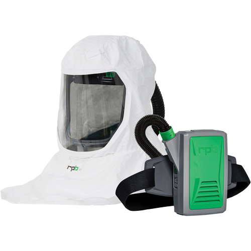 T-Link Respirator with Bump Cap, Breathing Tube, Belt-Mount & PX5 PAPR, Loose Fitting Hood & Faceshield, Lithium-Ion Battery Ottawa Fastener Supply