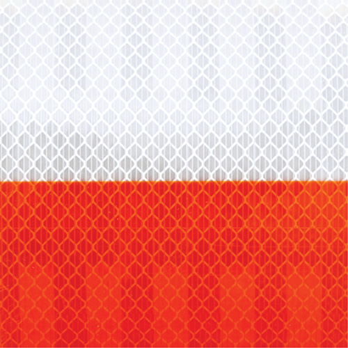 Pellicule souple pour chantiers routiers &agrave; haute intensit&eacute; 382VHIP, 5" la x 150' lo, Orange et blanc Ottawa Fastener Supply