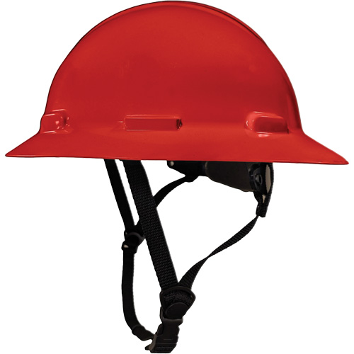 Casque de s&eacute;curit&eacute; &agrave; bordure compl&egrave;te LIDGUARD avec mentonni&egrave;re, R&eacute;pond aux normes CSA type 1, Suspension Rochet, Ventil&eacute; Ottawa Fastener Supply