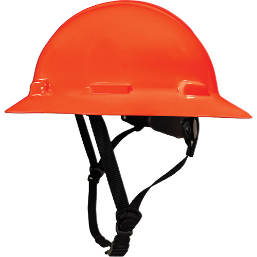 LIDGUARD&reg; Full Brim Hardhat with Chinstrap, Meets CSA Type 2, Ratchet Suspension, Vented Ottawa Fastener Supply