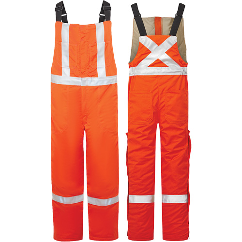 Salopette isol&eacute;e haute visibilit&eacute; de 9 oz Avenger, style 525, Hommes, Moyen, Orange Ottawa Fastener Supply
