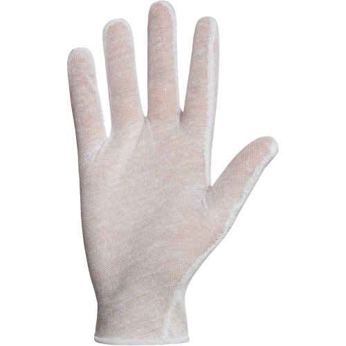 Superior&reg; ML40 Inspection Glove, Poly/Cotton, Hemmed Cuff, One Size Ottawa Fastener Supply