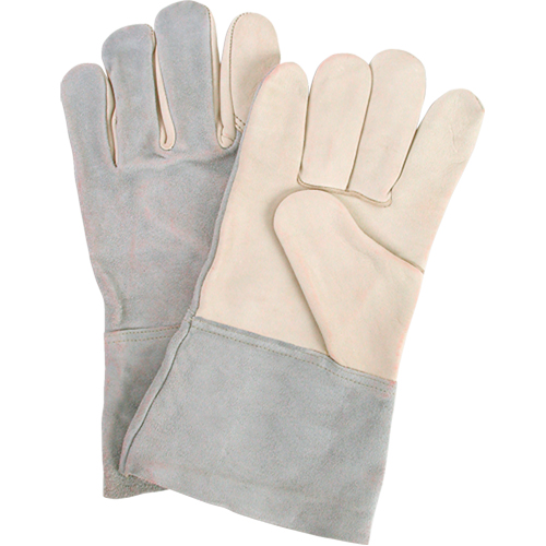 Standard-Duty Work Gloves, Large, Grain Cowhide Palm Ottawa Fastener Supply