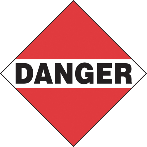 Danger Mixed Load TDG Placard, Adhesive Vinyl Ottawa Fastener Supply